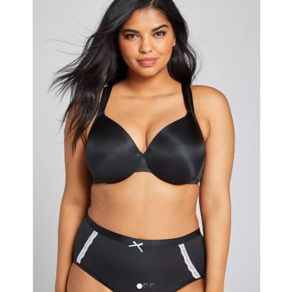 Cacique smooth lightly full coverage black bra